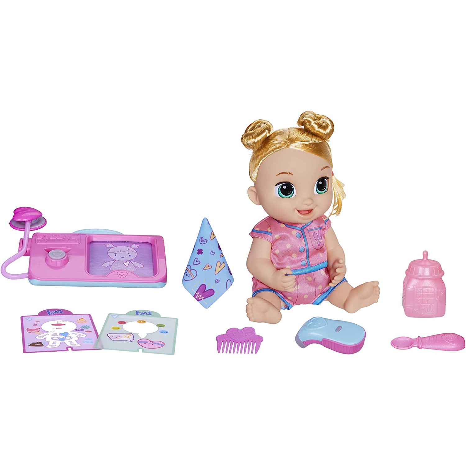 Baby Alive Lulu Achoo Doll, 12-Inch Interactive Doctor Play Toy with Lights, Sounds, Movements and T