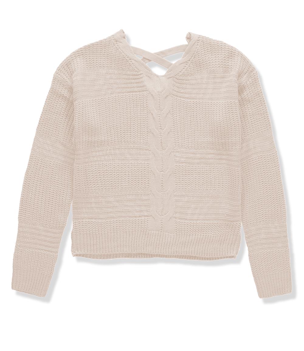 Jolie & Joy Girls 7-16 Cable Shaker Sweater