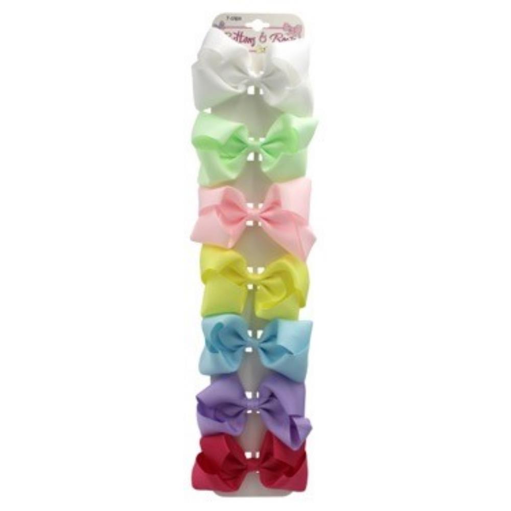 Buttons & Bows 7 Piece Bow Clip