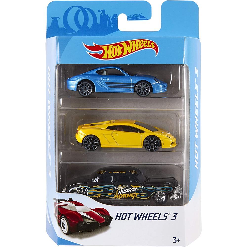 Mattel Hot Wheels 3-Pack, [Styles May Vary]