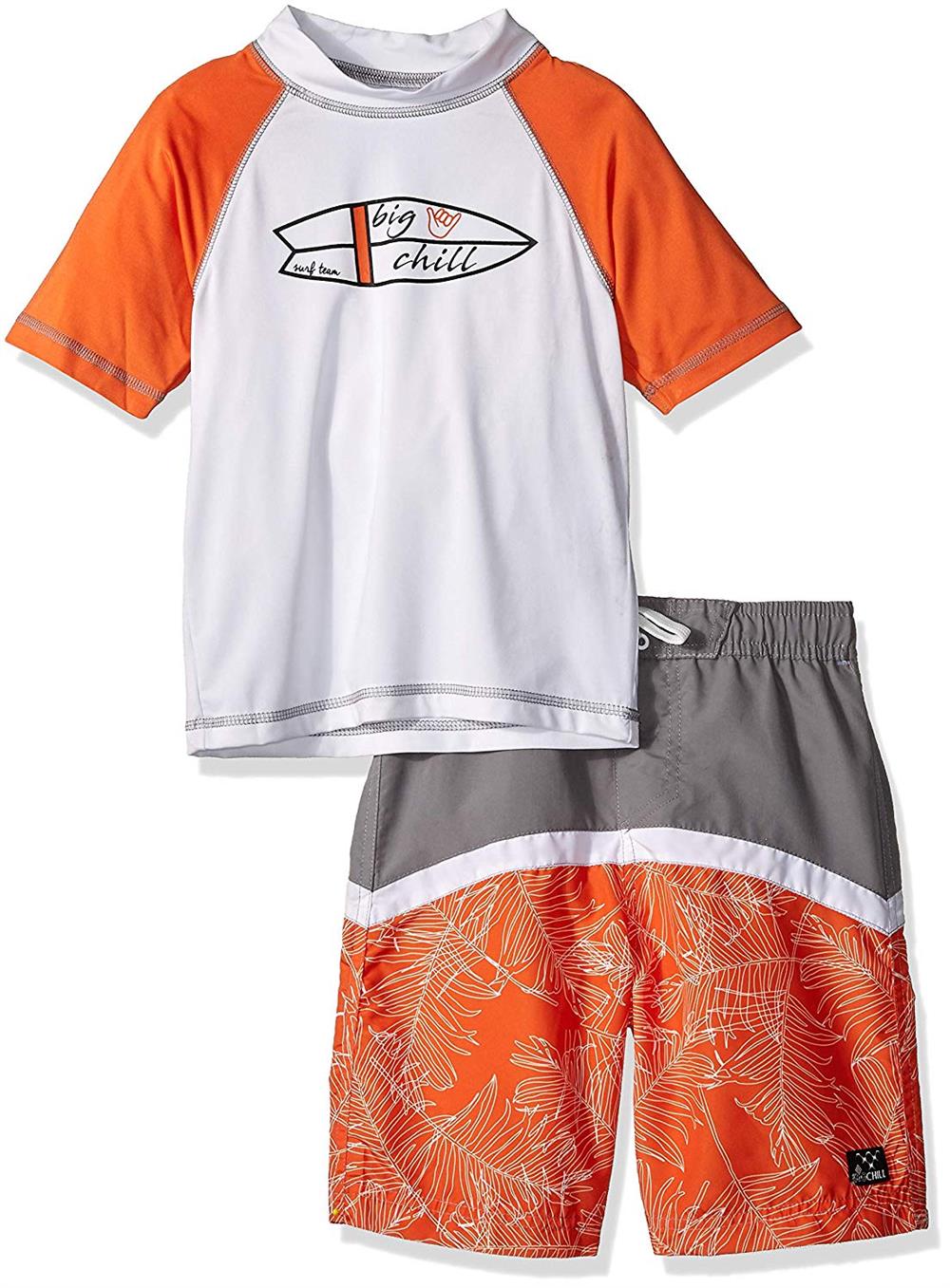 Big Chill Boys 4-7 Surf Rash Guard Swim Set