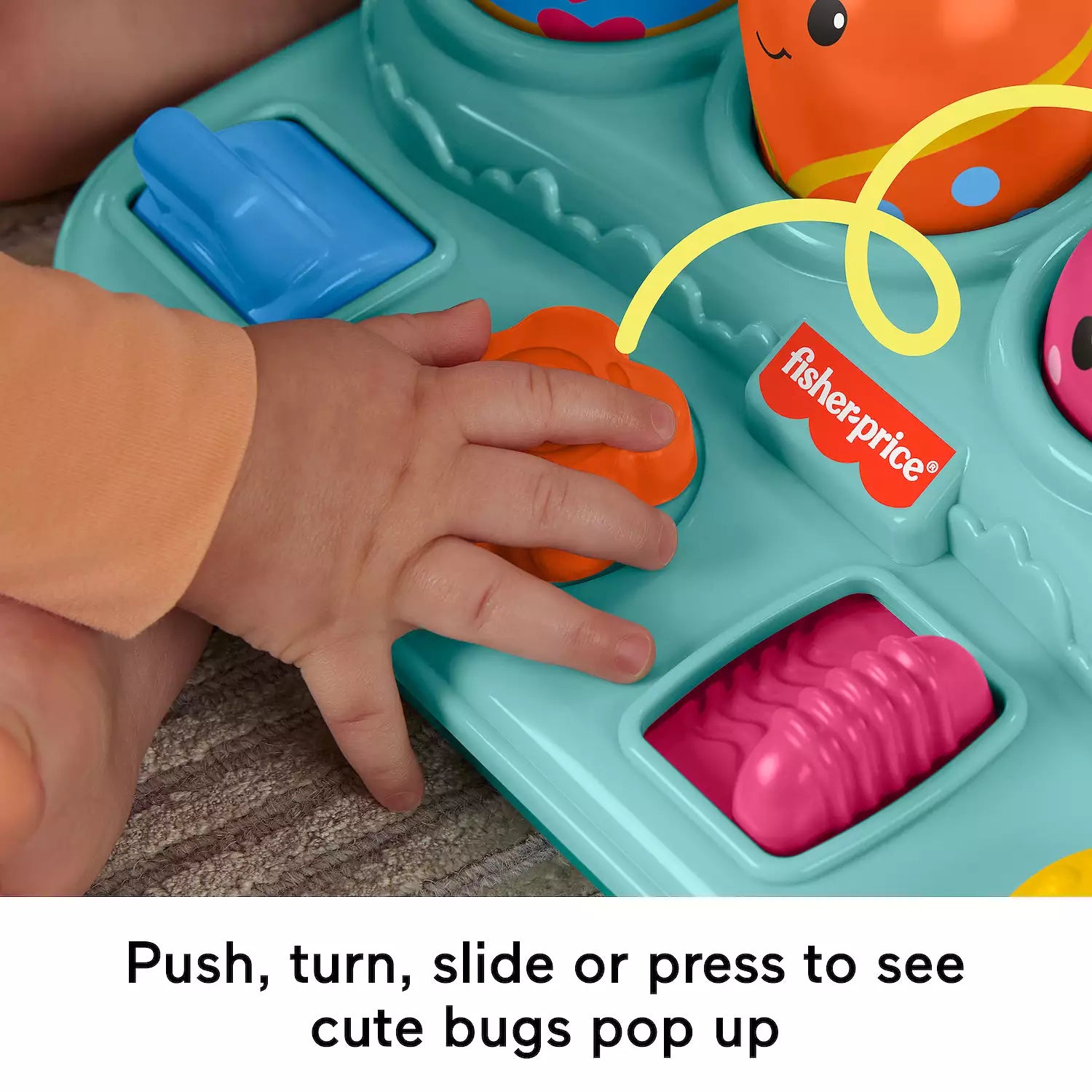 Fisher Price Boppin’ Activity Bugs Fine Motor Pop-Up Toy