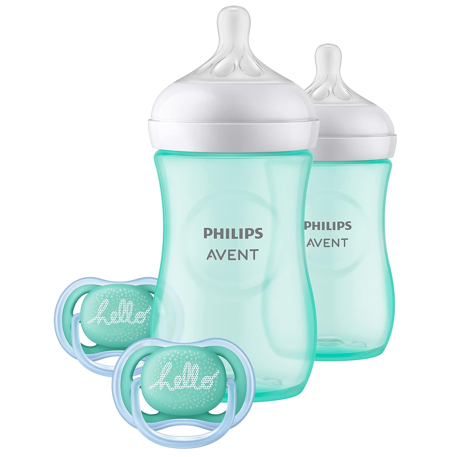 Philips AVENT Natural Baby Bottle with Natural Response Nipple, Teal Baby Gift Set