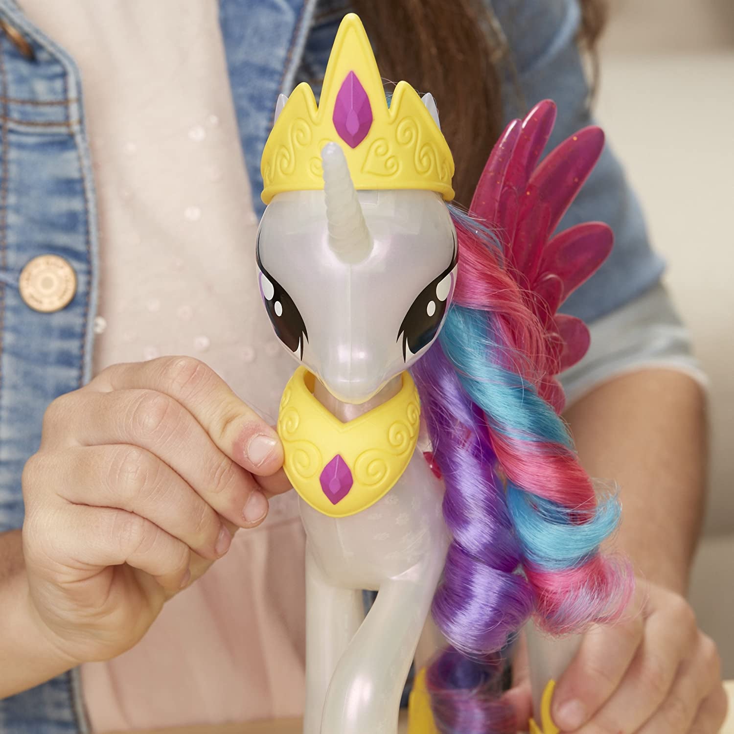 My Little Pony Glitter and Glow Princess Celestia Unicorn Toy Pony Figure