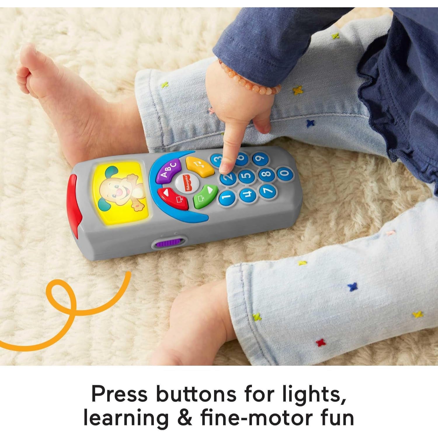 Fisher Price Laugh & Learn Puppy's Remote Baby & Toddler Learning Toy With Music & Lights