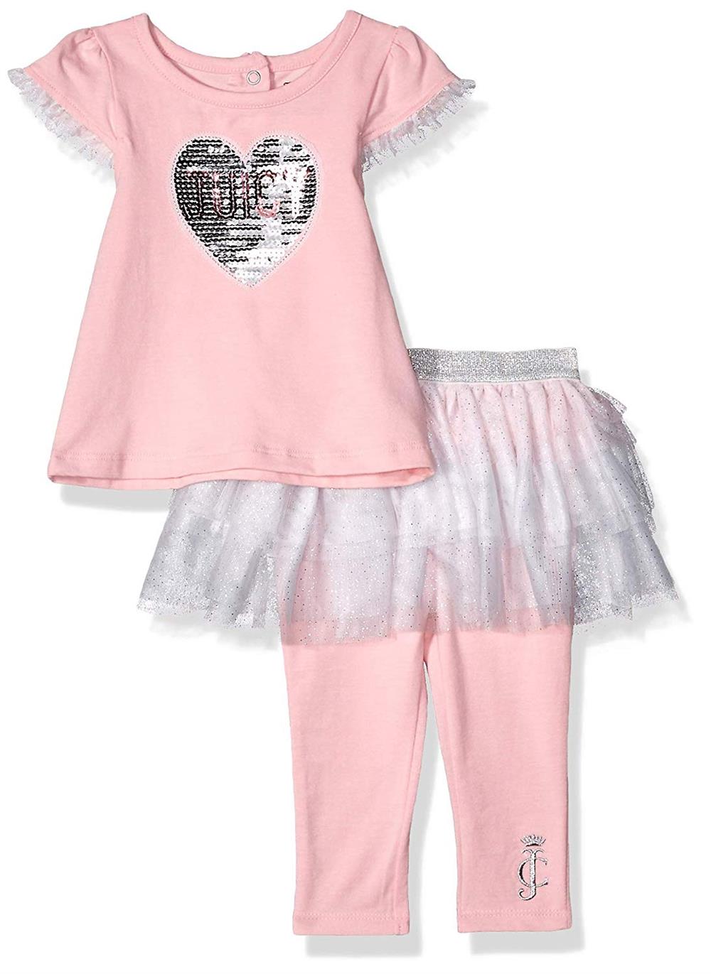 Juicy Couture Girls 12-24 Months 2 Piece  Legging Set