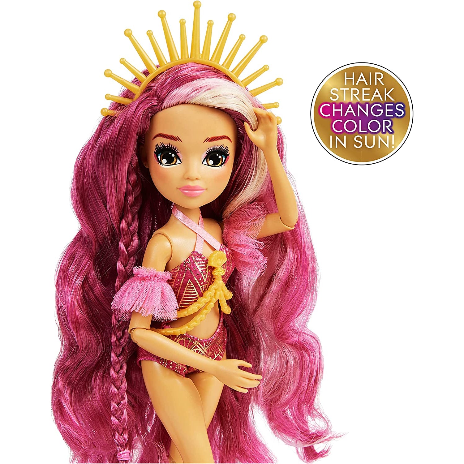 Spin Master MERMAID HIGH, Spring Break Searra Mermaid Doll & Accessories with Removable Tail