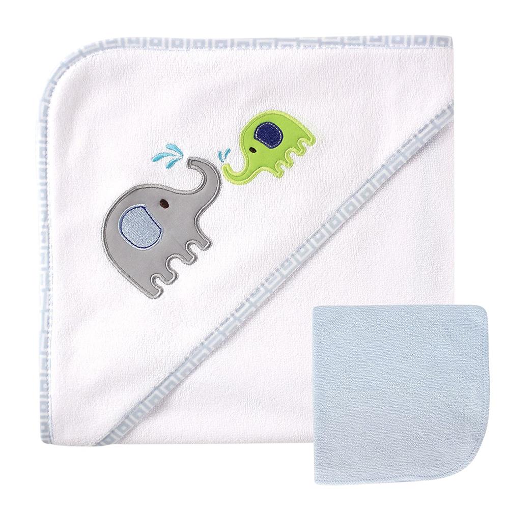 Luvable Friends Unisex Baby Hooded Towel and Washcloth