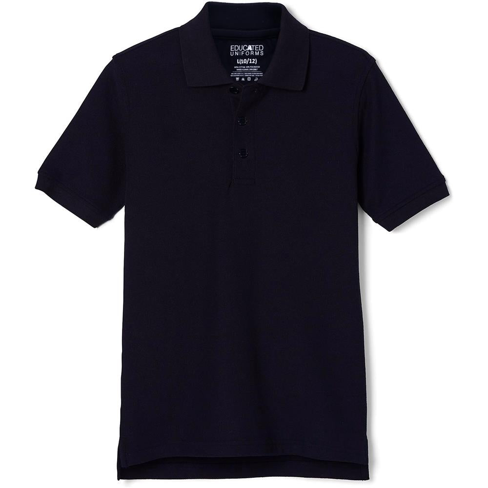 Educated Uniforms Boys 4-20 Short Sleeve Pique Polo Shirt