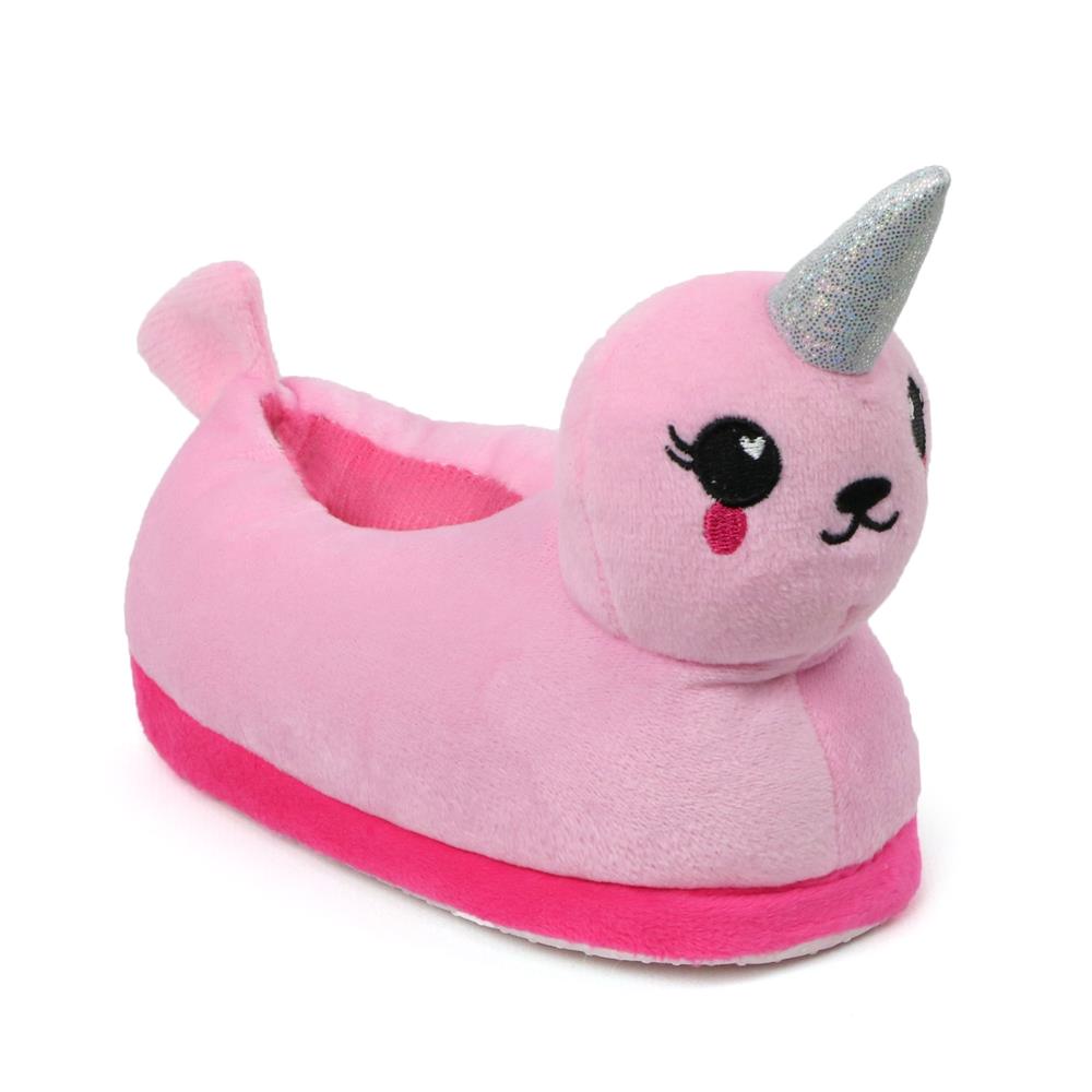 Chatties Toddler Girls Plush Animal Slippers