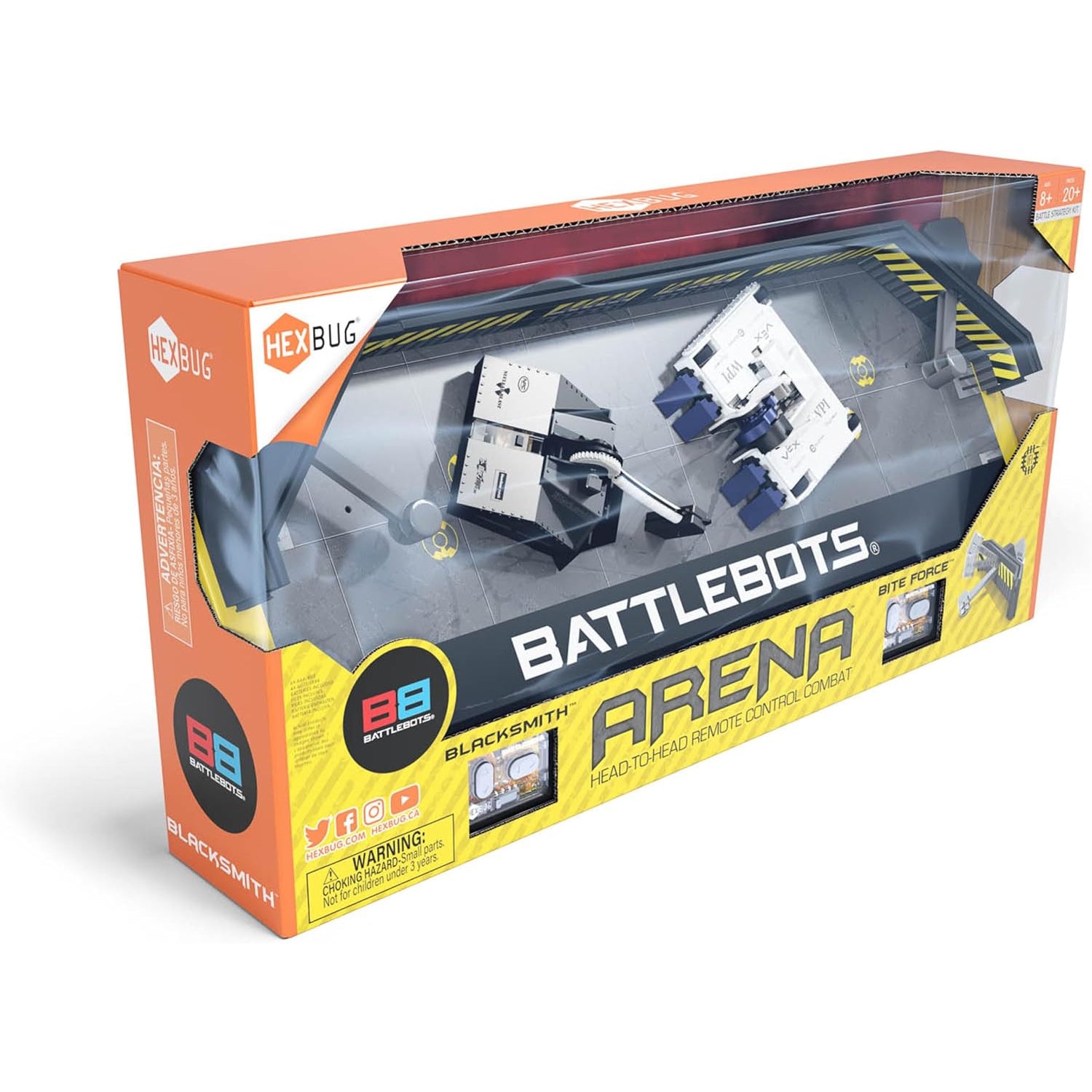 HEXBUG BATTLEBOTS Arena Bite Force and Blacksmith