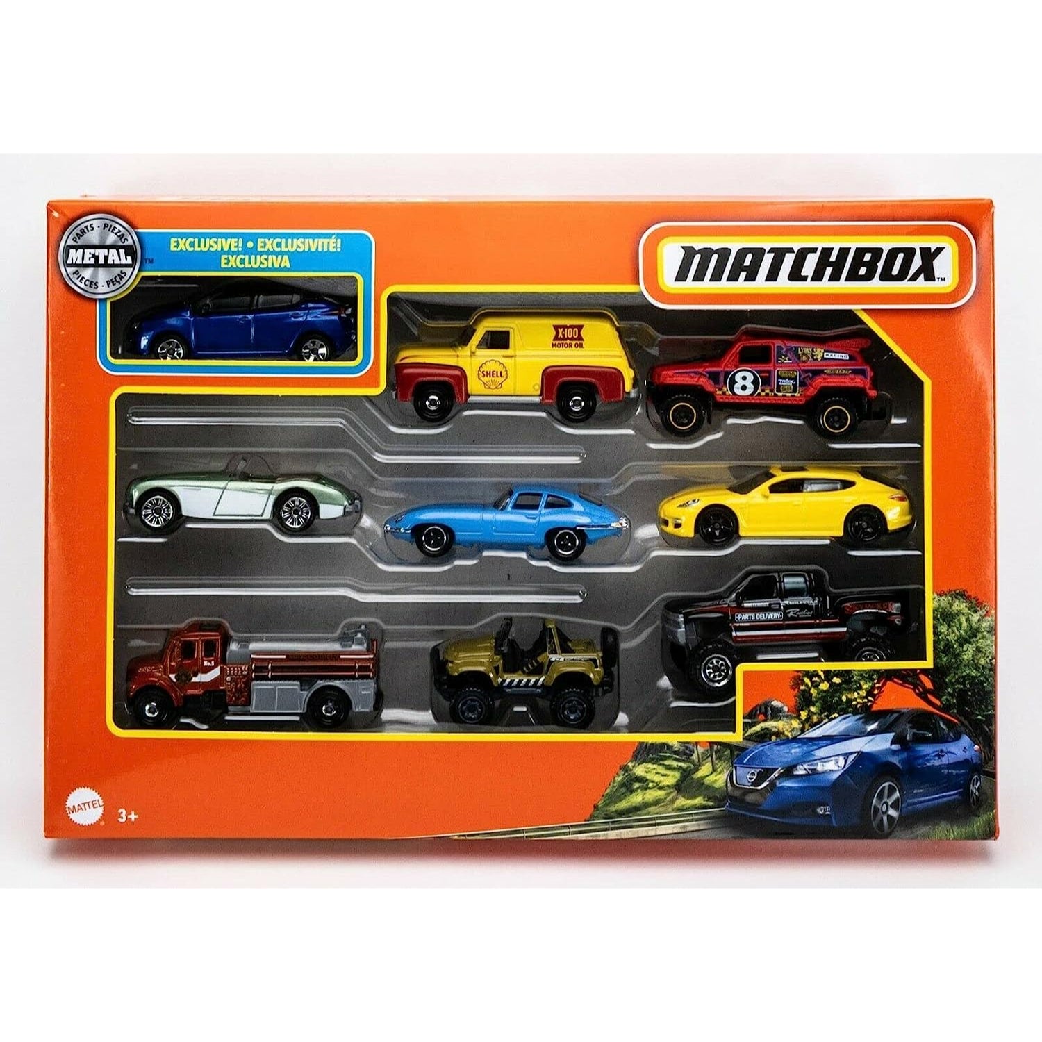 Mattel Matchbox Cars, 9-Pack Die-Cast 1:64 Scale Toy Cars, (Styles May Vary)