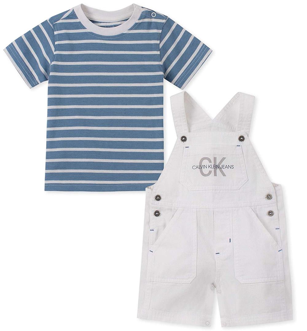 Calvin Klein Boys 12-24 Months Shortall Set