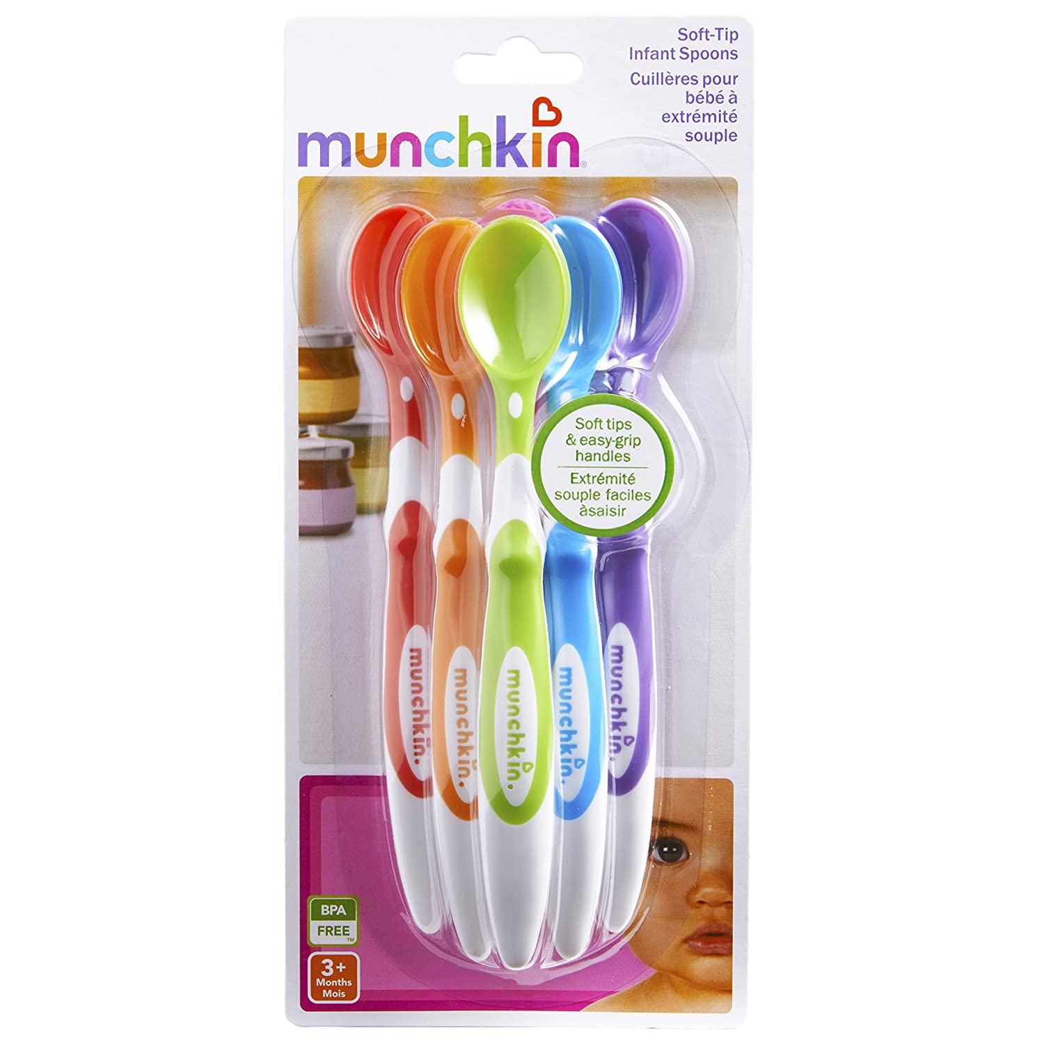 Munchkin Soft-Tip Infant Spoon, 6 Count