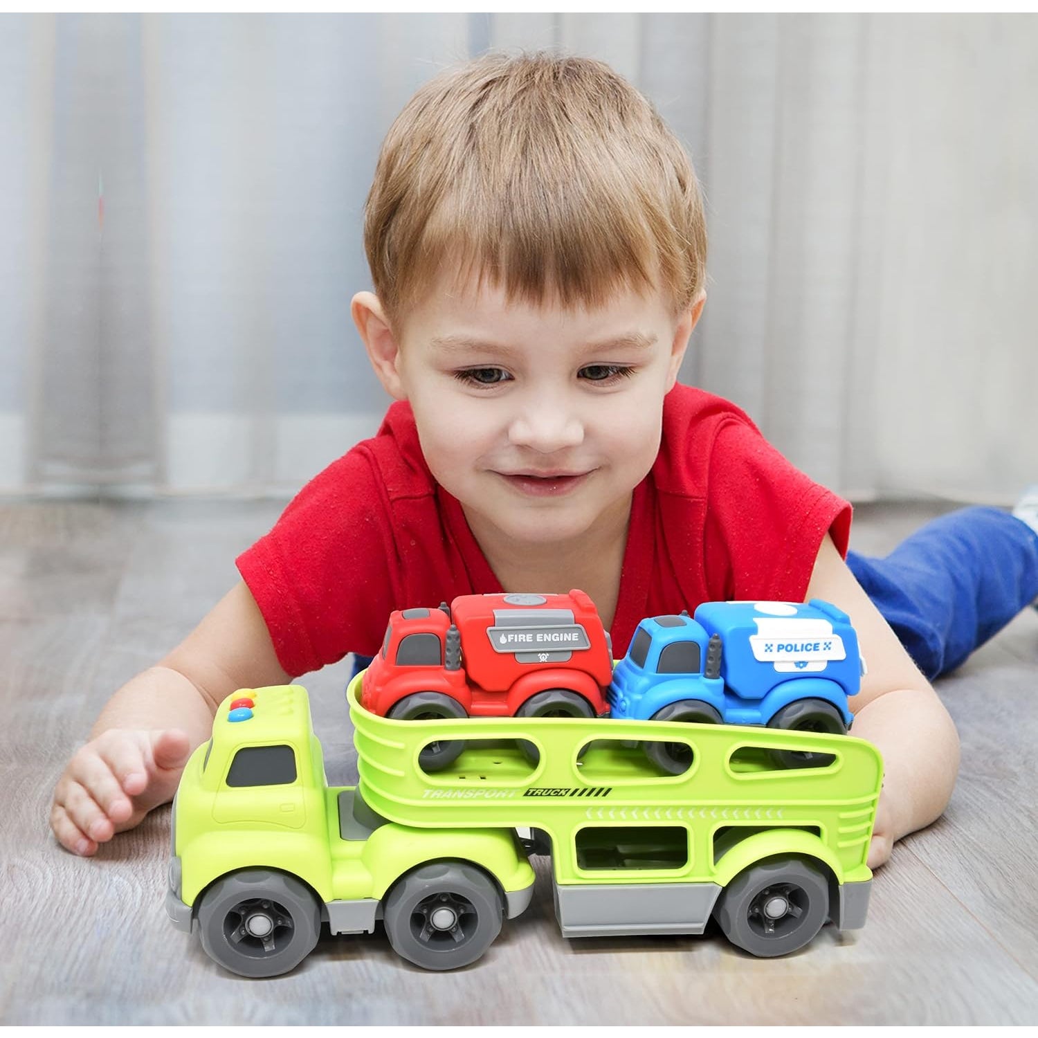 Mini Explorers Rescue Carrier Transport Truck (Color May Vary)