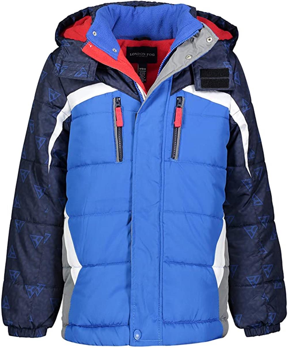 London Fog Piping Raglan Active Puffer Jacket