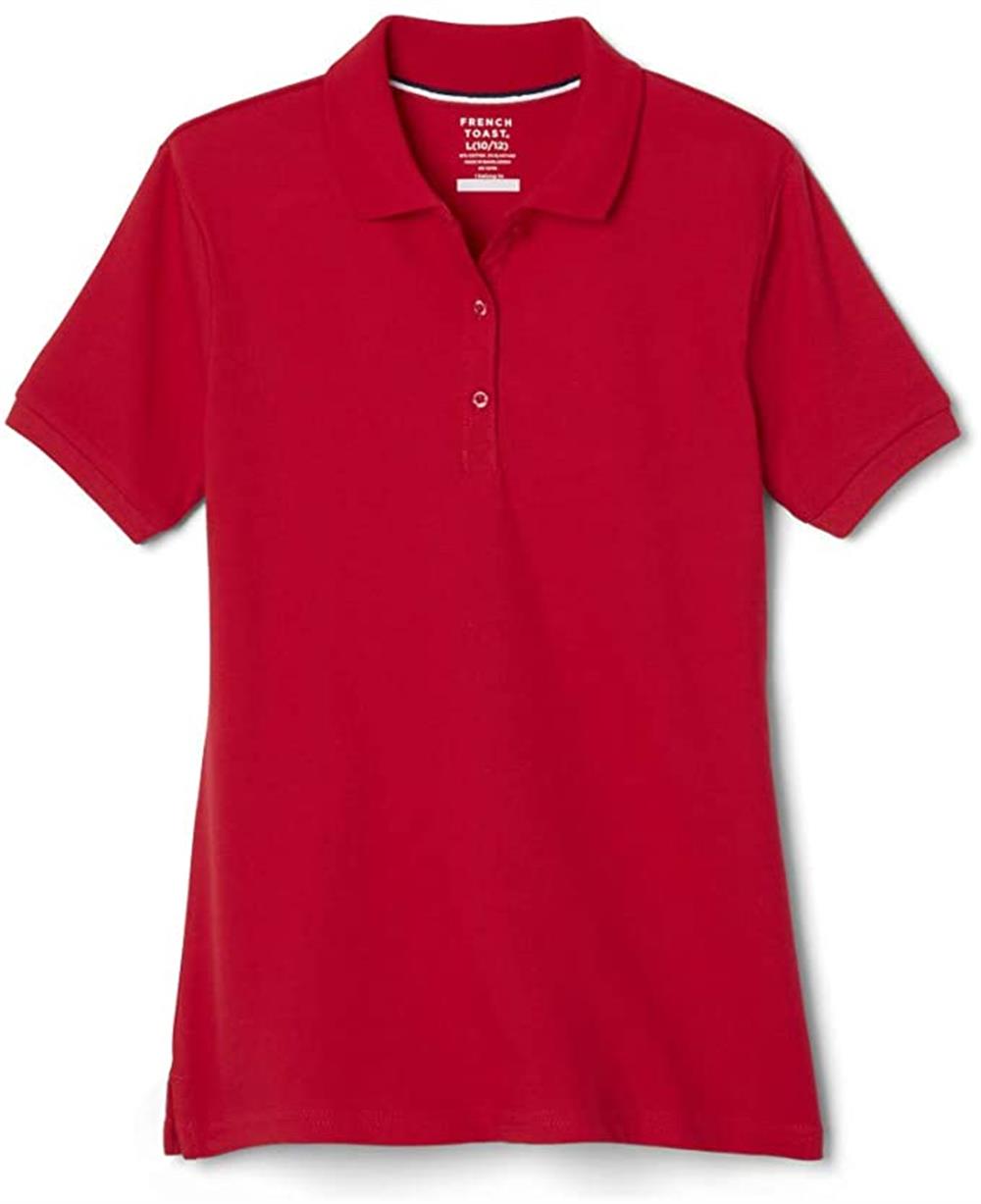 French Toast Girls 4-6X Short Sleeve Stretch Pique Polo