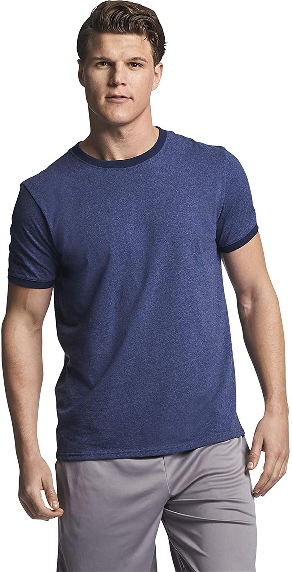 Russell Athletic Mens Performance Ringer T-Shirt