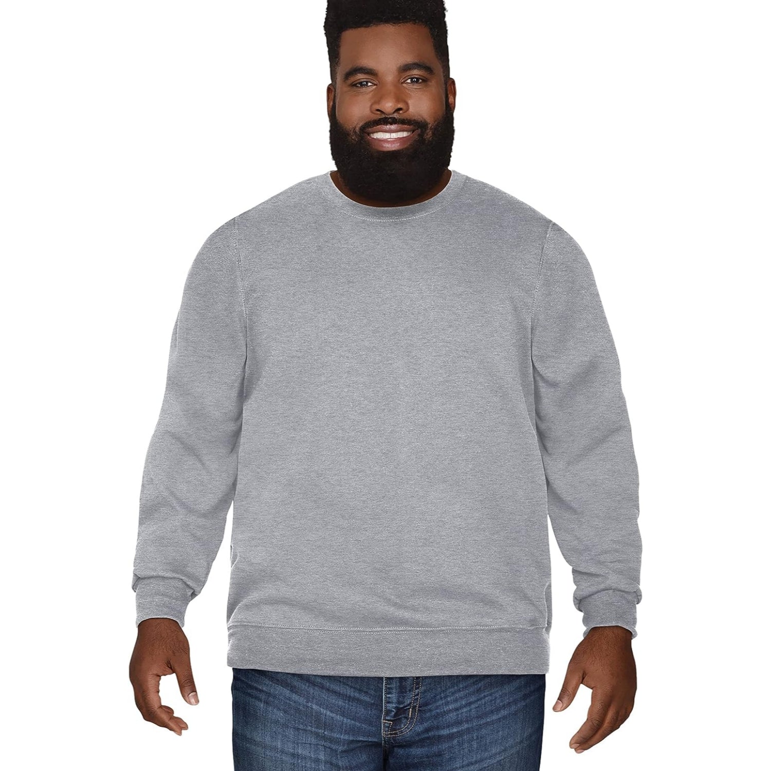 Fruit Of The Loom Mens S-4XL Eversoft Fleece Crewneck Sweatshirt