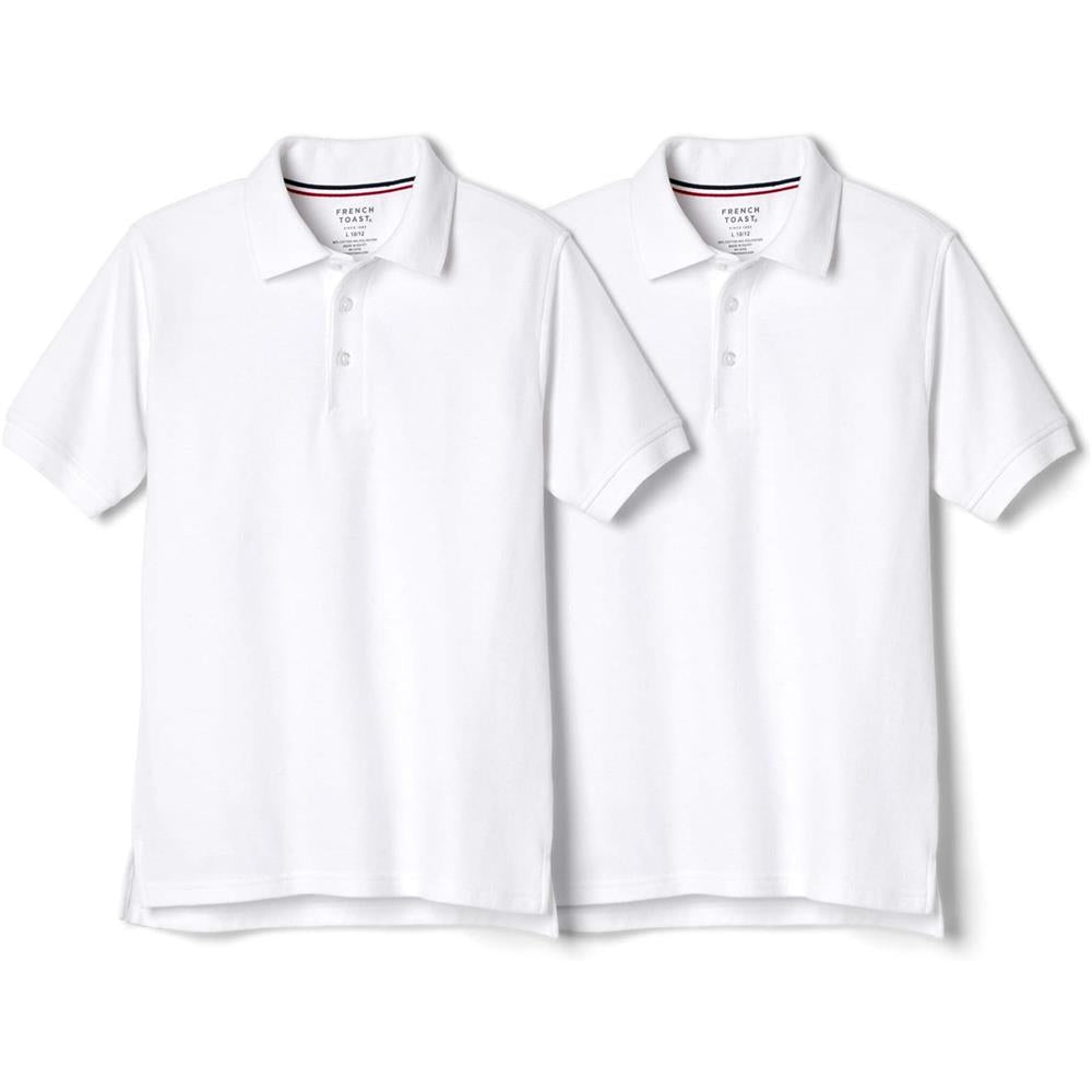 French Toast Boys 4-20 Short-Sleeve Pique Polo - 2 Pack