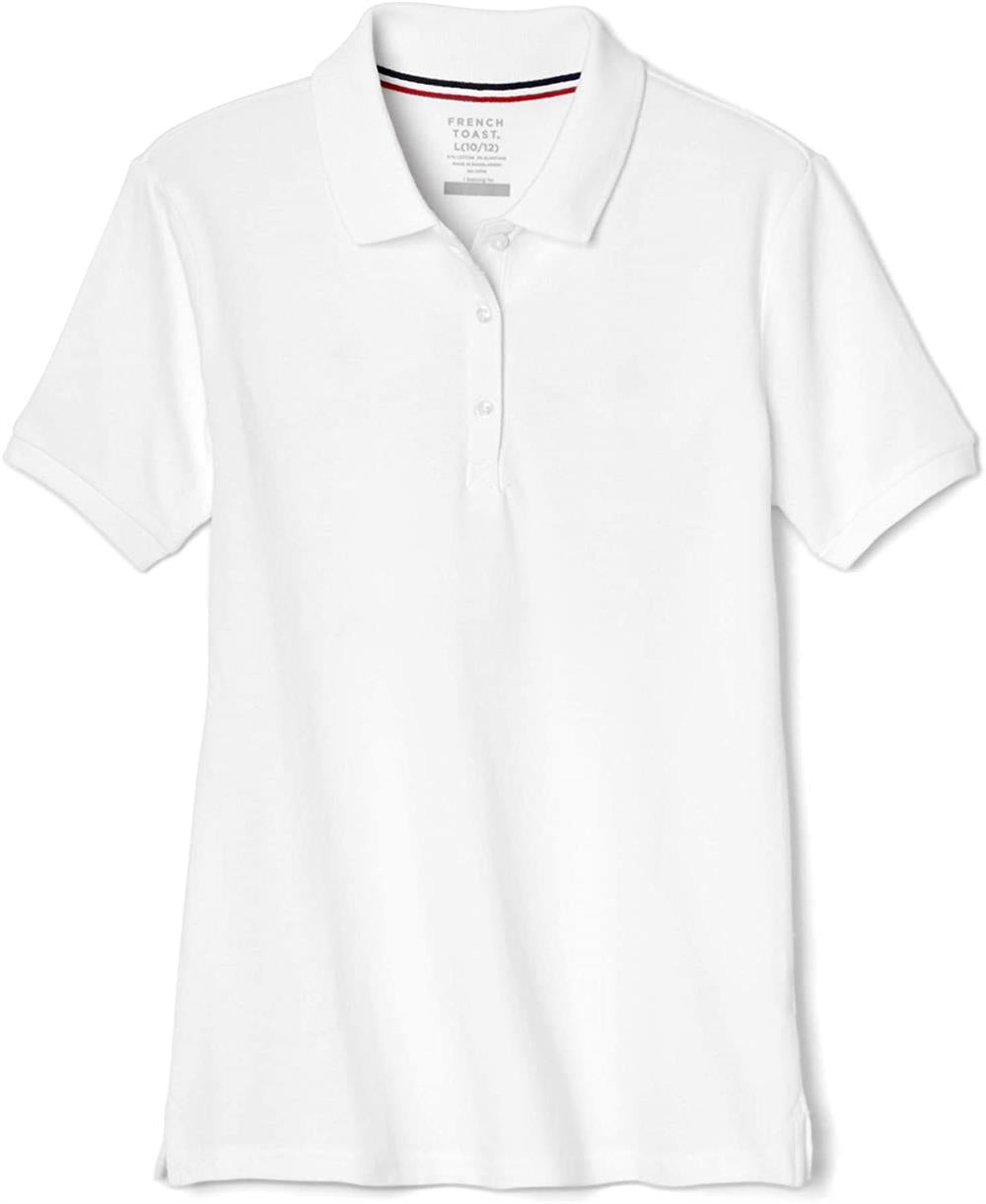 French Toast Girls 4-6X Short Sleeve Stretch Pique Polo