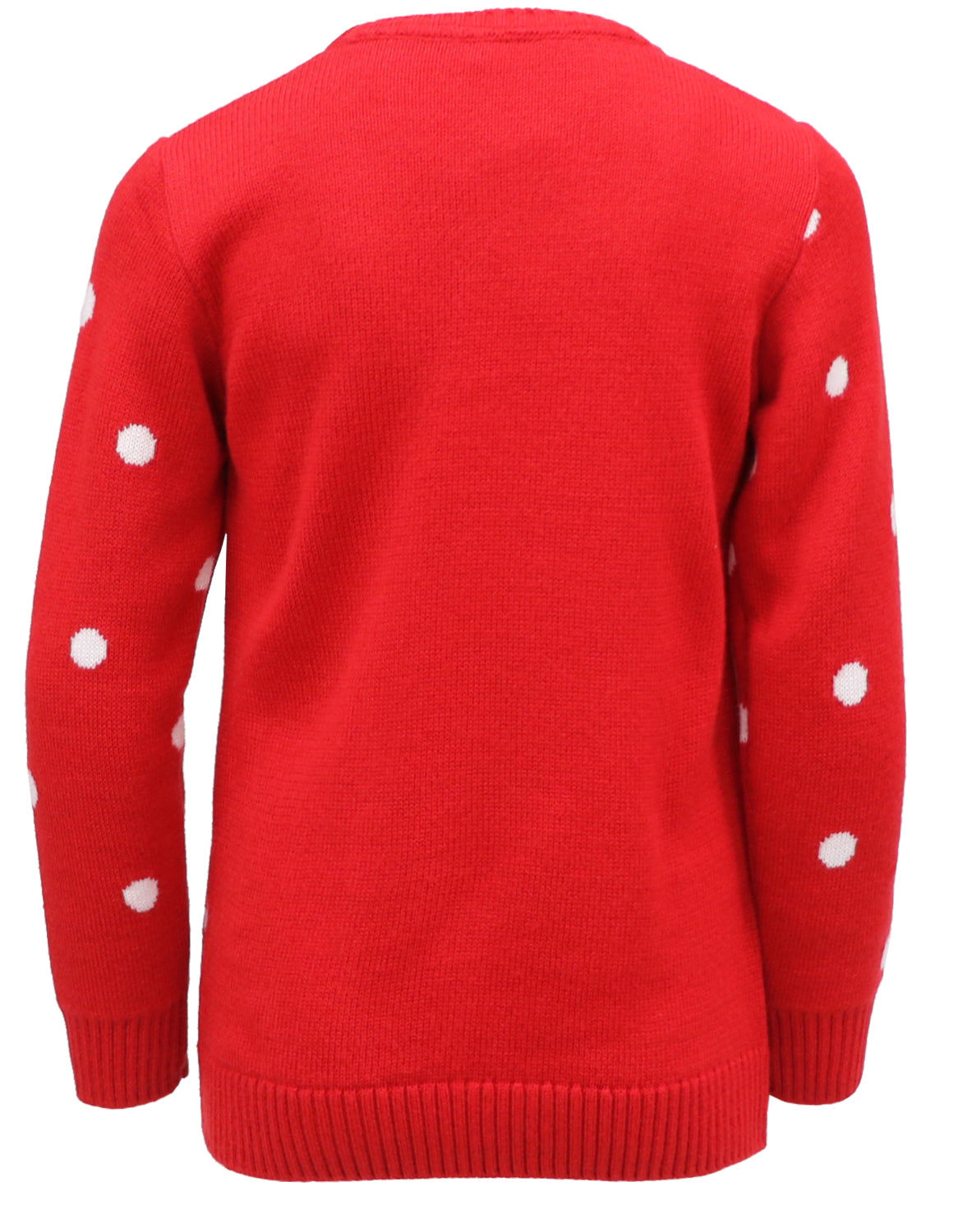 Cyndeelee Girls 2-16 Polka Dot & Bow Sweater