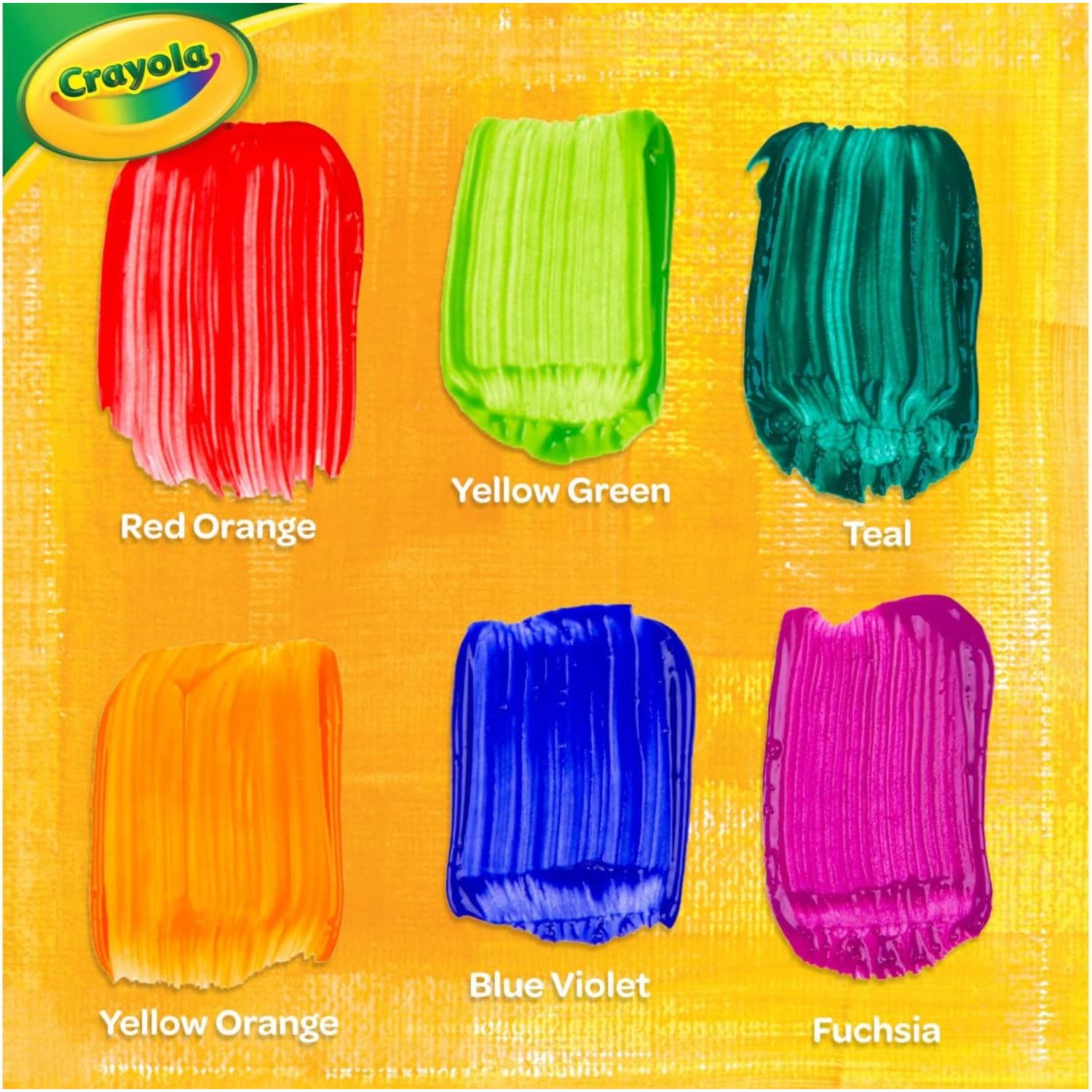 Crayola Washable Kids Paint, Assorted Bold Colors, Painting Supplies, 6 Count