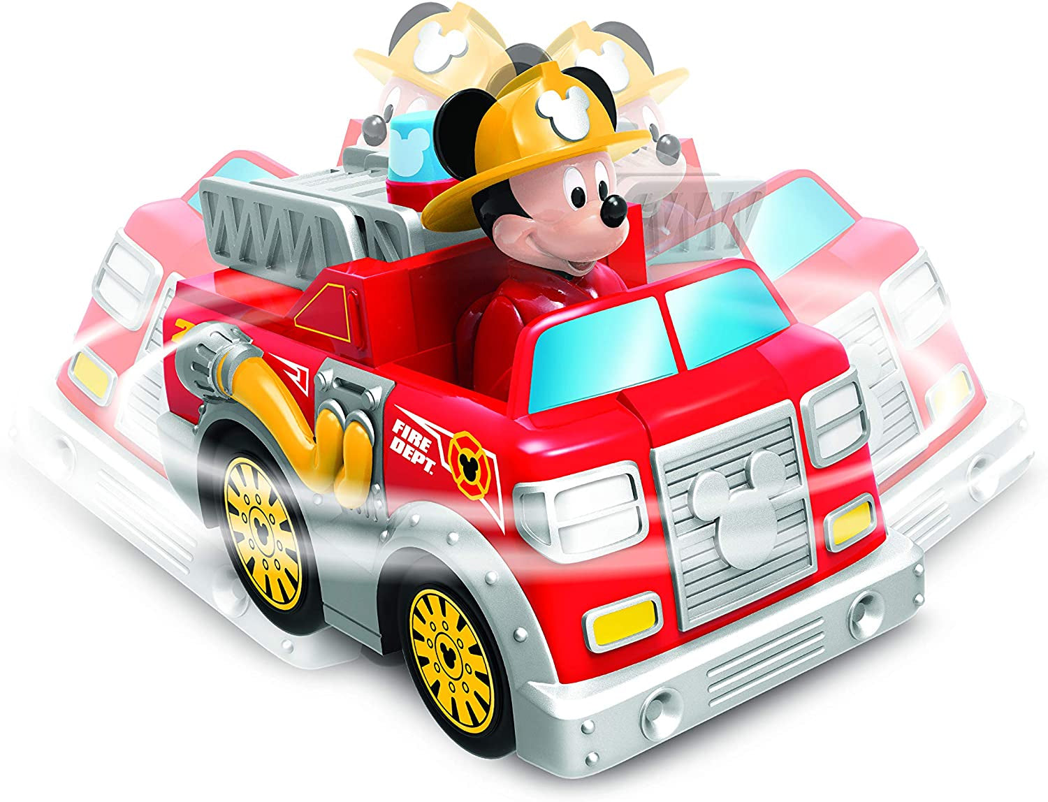 Disney Junior Mickey Mouse 9'' RC Remote Control Fire Truck 2.4 GHz, Toy Car