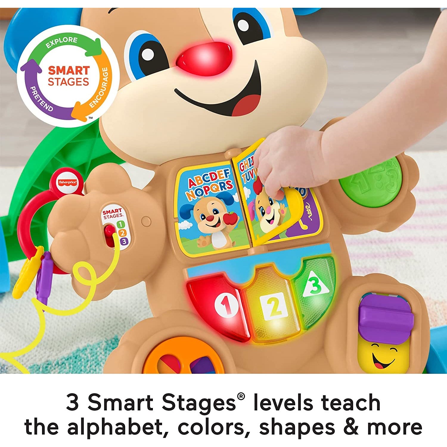 Fisher-Price Laugh & Learn Baby & Toddler Toy Smart Stages Learn With Puppy Walker