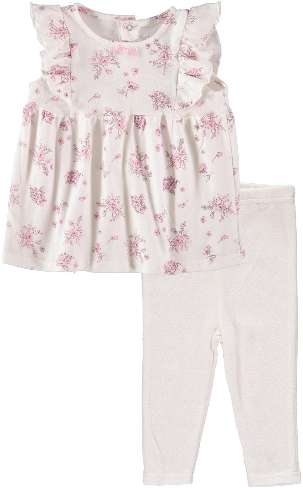 Rene Rofe Girls 0-9 Months Floral Legging Set