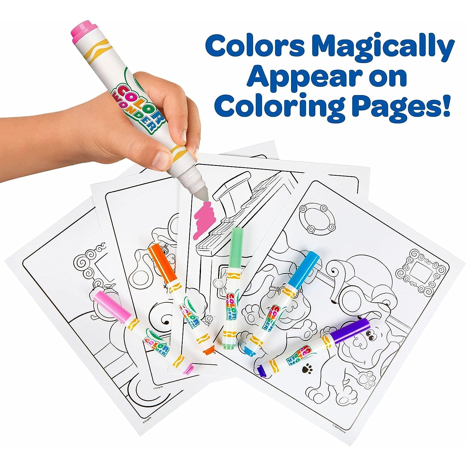 Crayola Blues Clues Color Wonder, 18 Mess Free Coloring Pages & 5 No Mess Markers