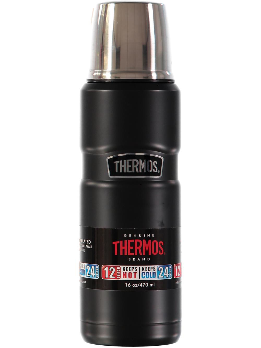 Thermos 16oz Beverage Bottle, Black