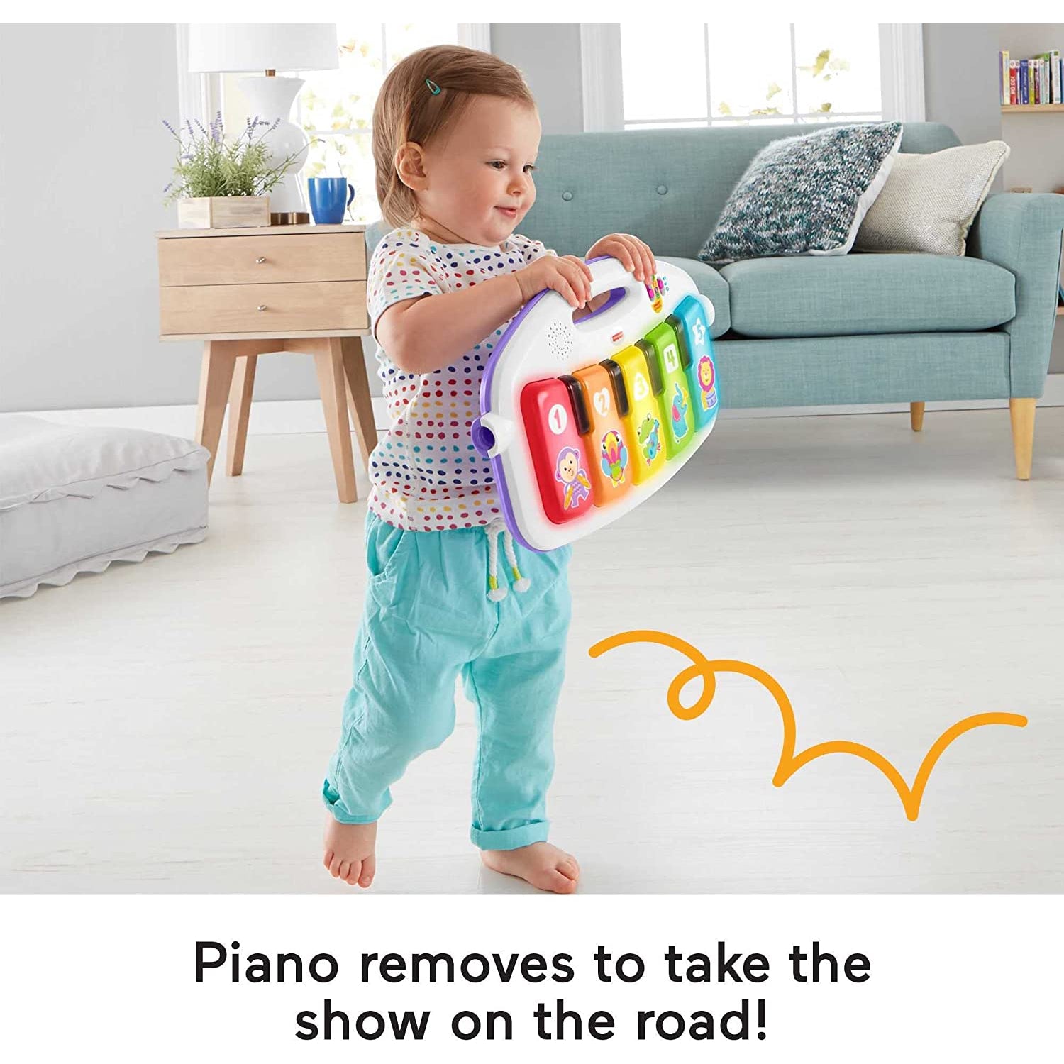 Fisher-Price Baby Playmat Deluxe Kick & Play Piano Gym With Musical -Toy Lights