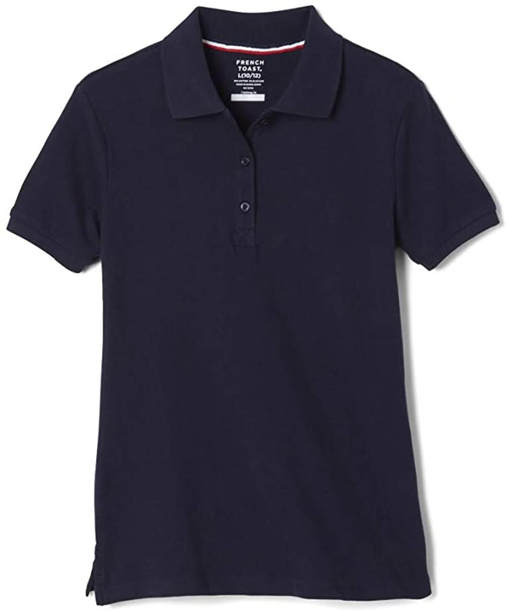 French Toast Girls 4-6X Short Sleeve Stretch Pique Polo