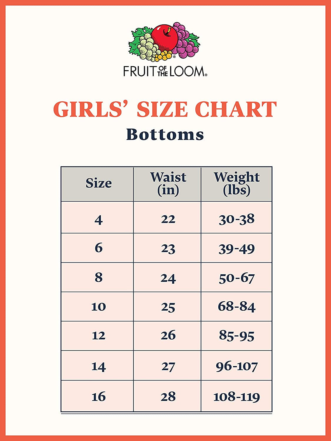 Fruit of the Loom Girls 7-16 Boyshort 8-Pack