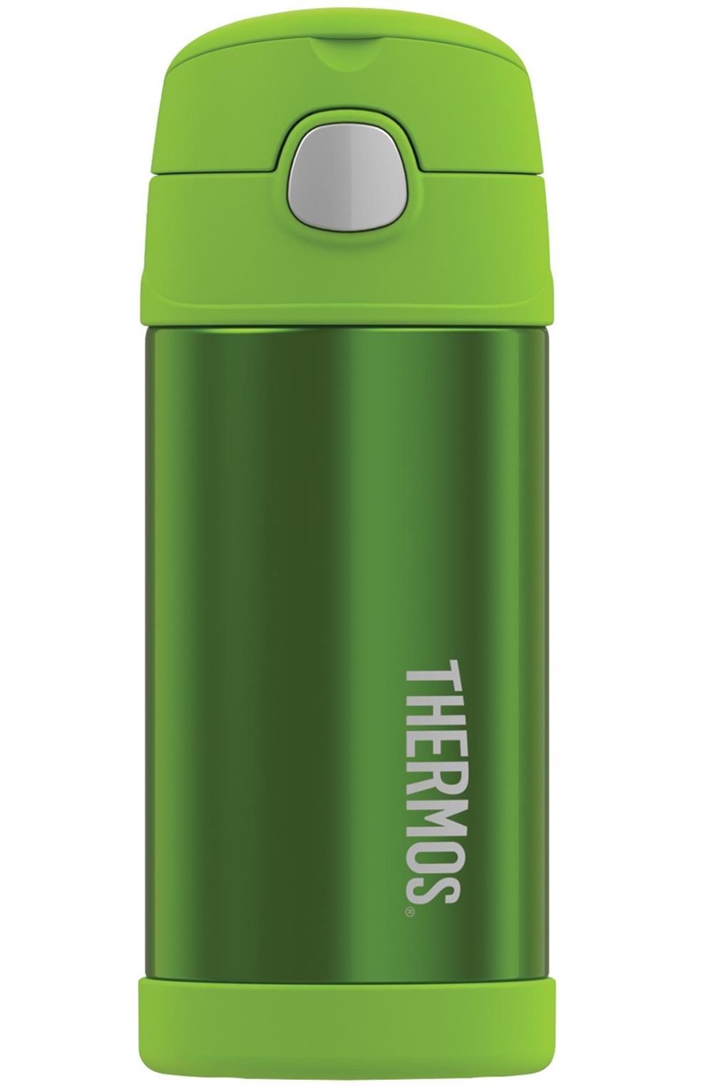 Thermos 12-Ounce Stainless Steel FUNtainer Bottle (Lime Green)