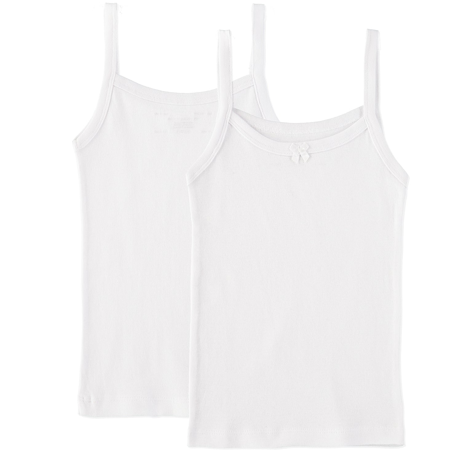 Cyndeelee Girls 2-14 Cotton Camisoles, 6-Pack