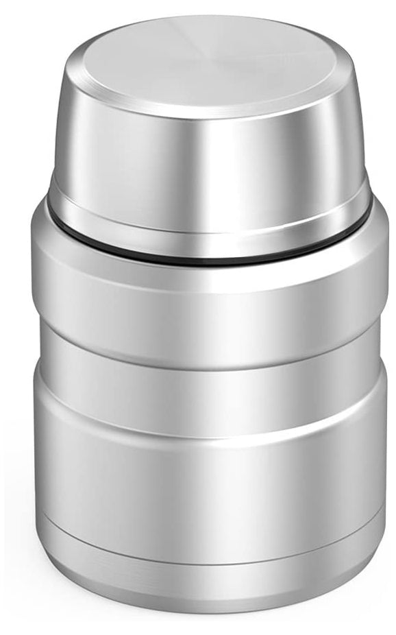 THERMOS Stainless King Vacuum-Insulated Food Jar with Spoon, 16 Ounce, Matte Steel