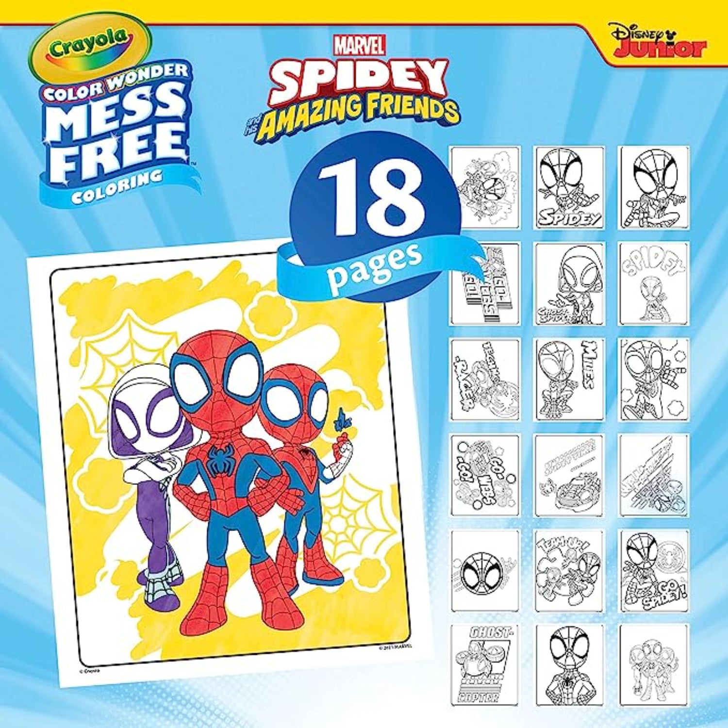 Crayola Color Wonder, Spiderman Coloring Pages & Mess Free Markers