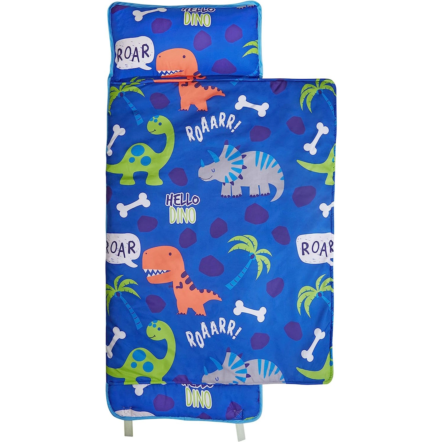 Everyday Kids Dinos Toddler Nap Mat with Removable Pillow