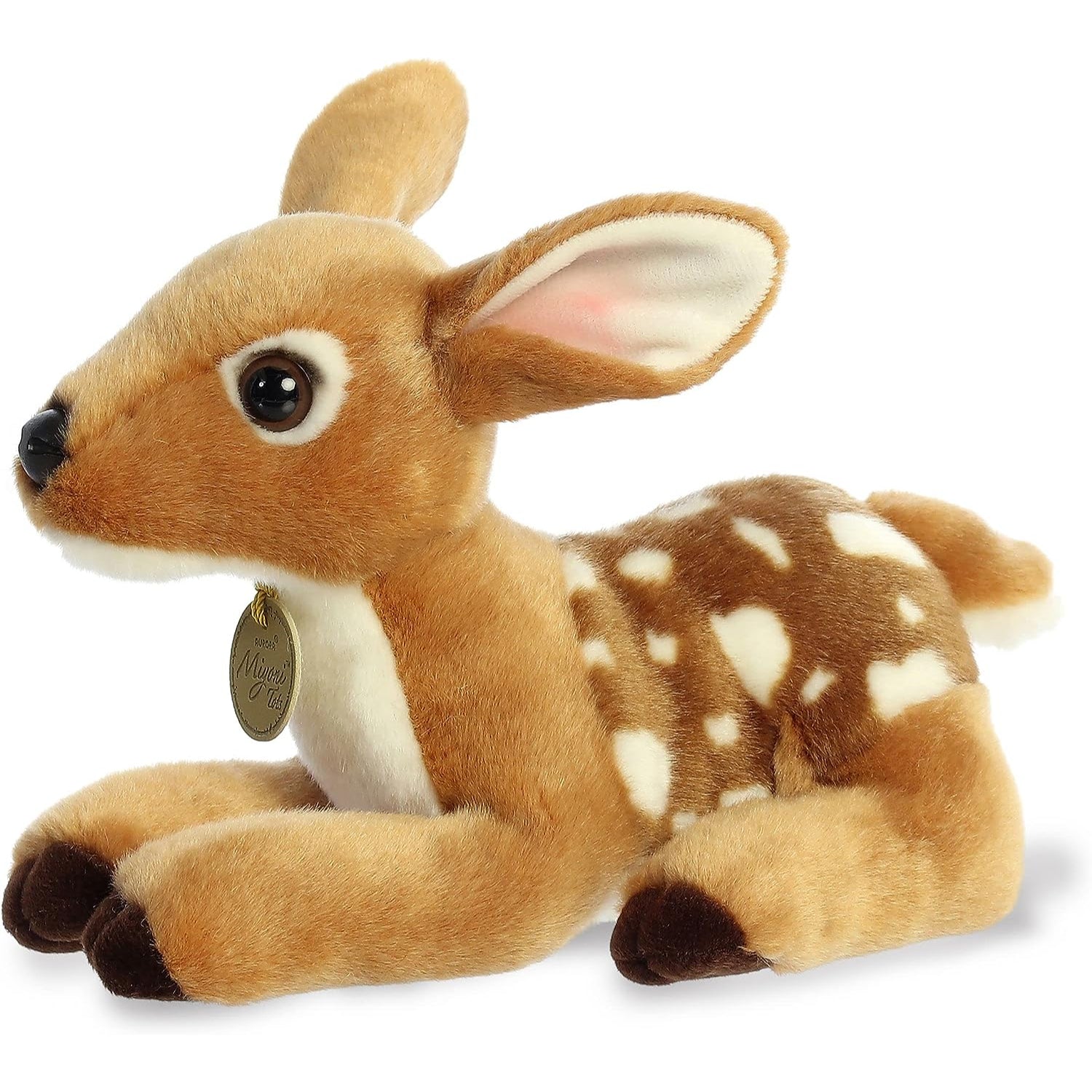 Aurora Adorable Miyoni Fawn Stuffed Animal - Lifelike Detail - Cherished Companionship - Brown 9 Inc