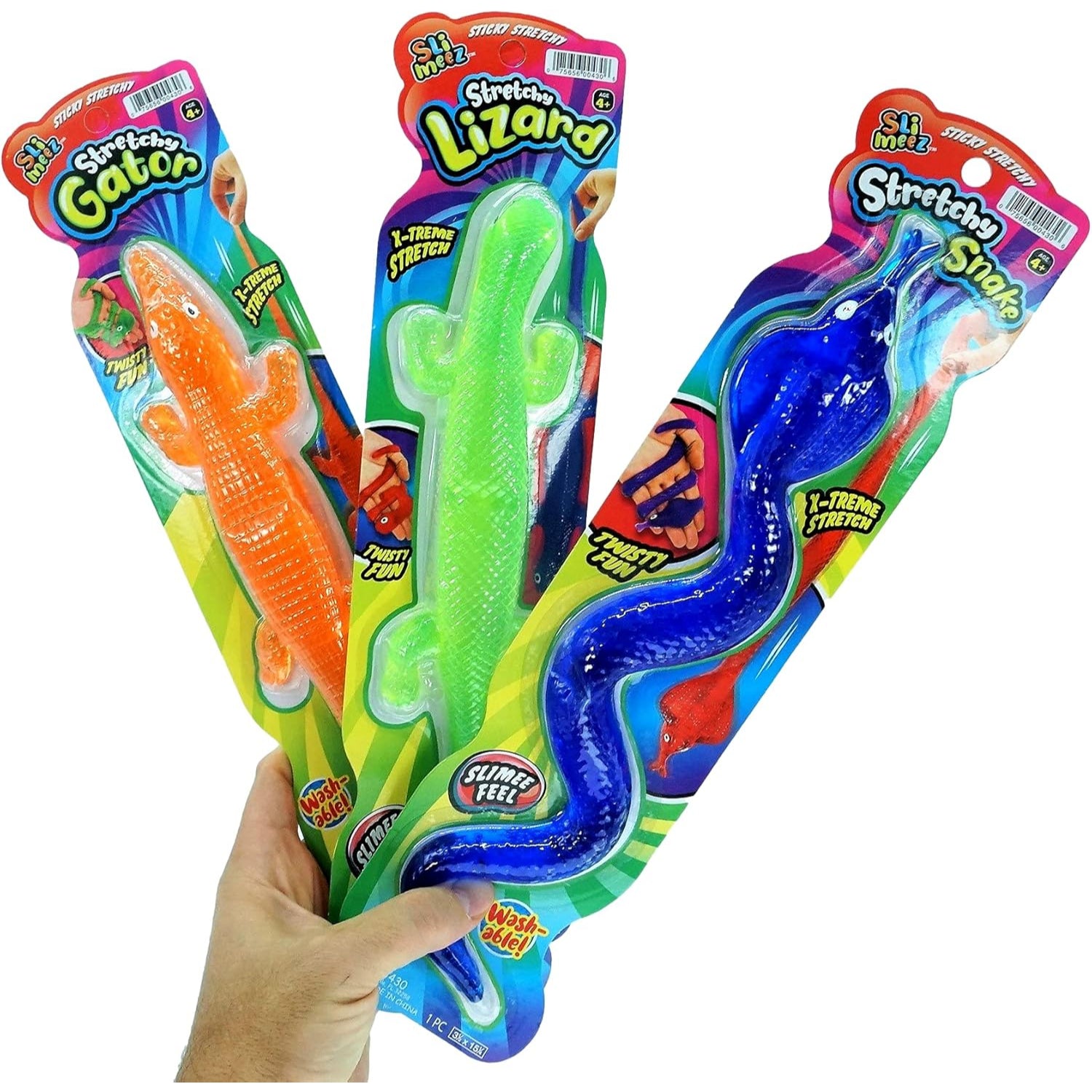 Ja-Ru Slimeez Big Stretchy Reptiles-Color may vary