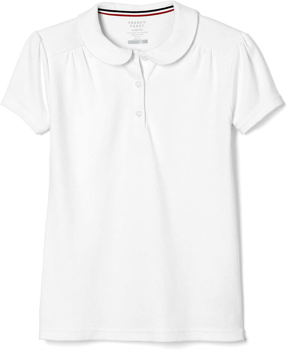 French Toast Girls 2-16 Short Sleeve Peter Pan Polo