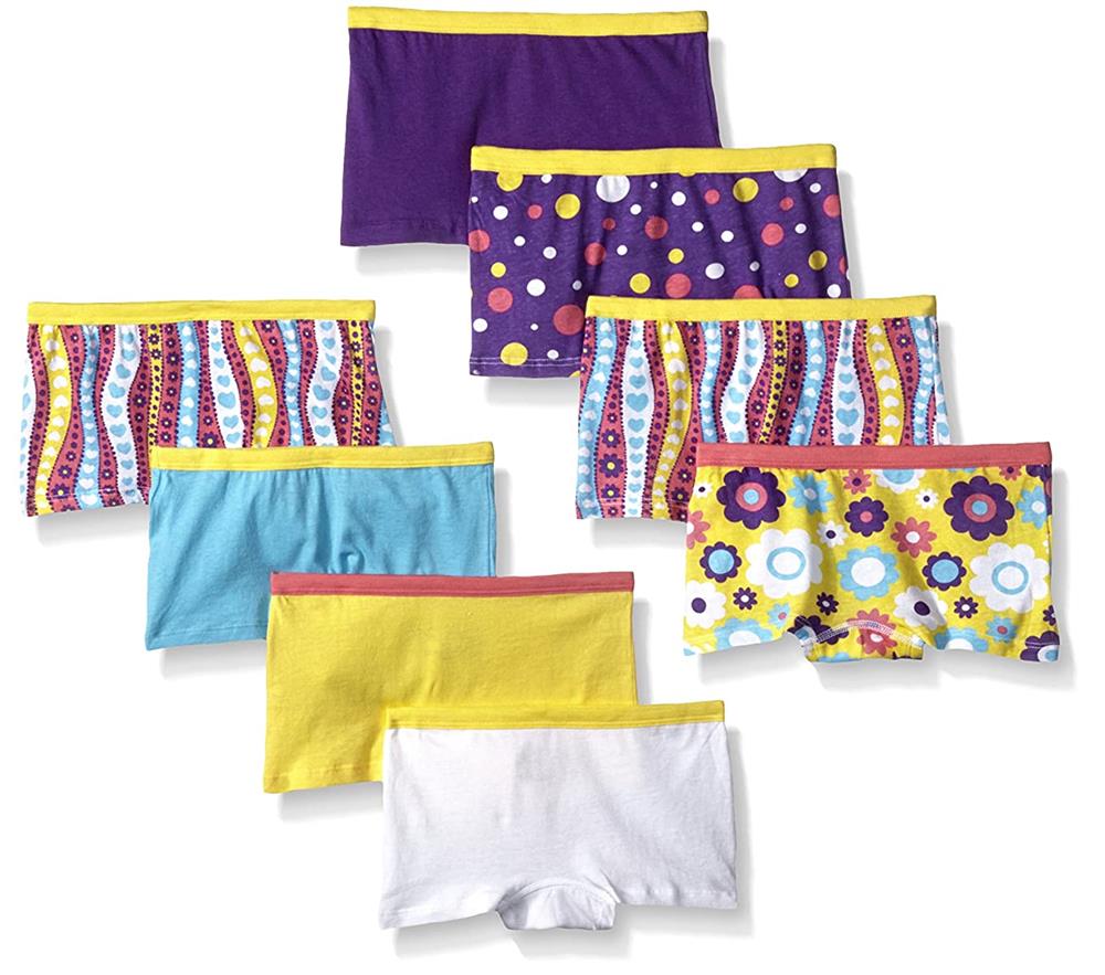 Fruit of the Loom Girls 7-16 Boyshort 8-Pack