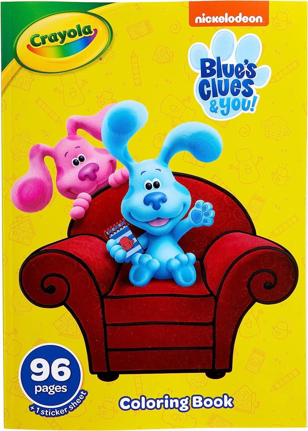 Crayola Blues Clues Coloring Book with Stickers, Gift for Kids, 96 Pages