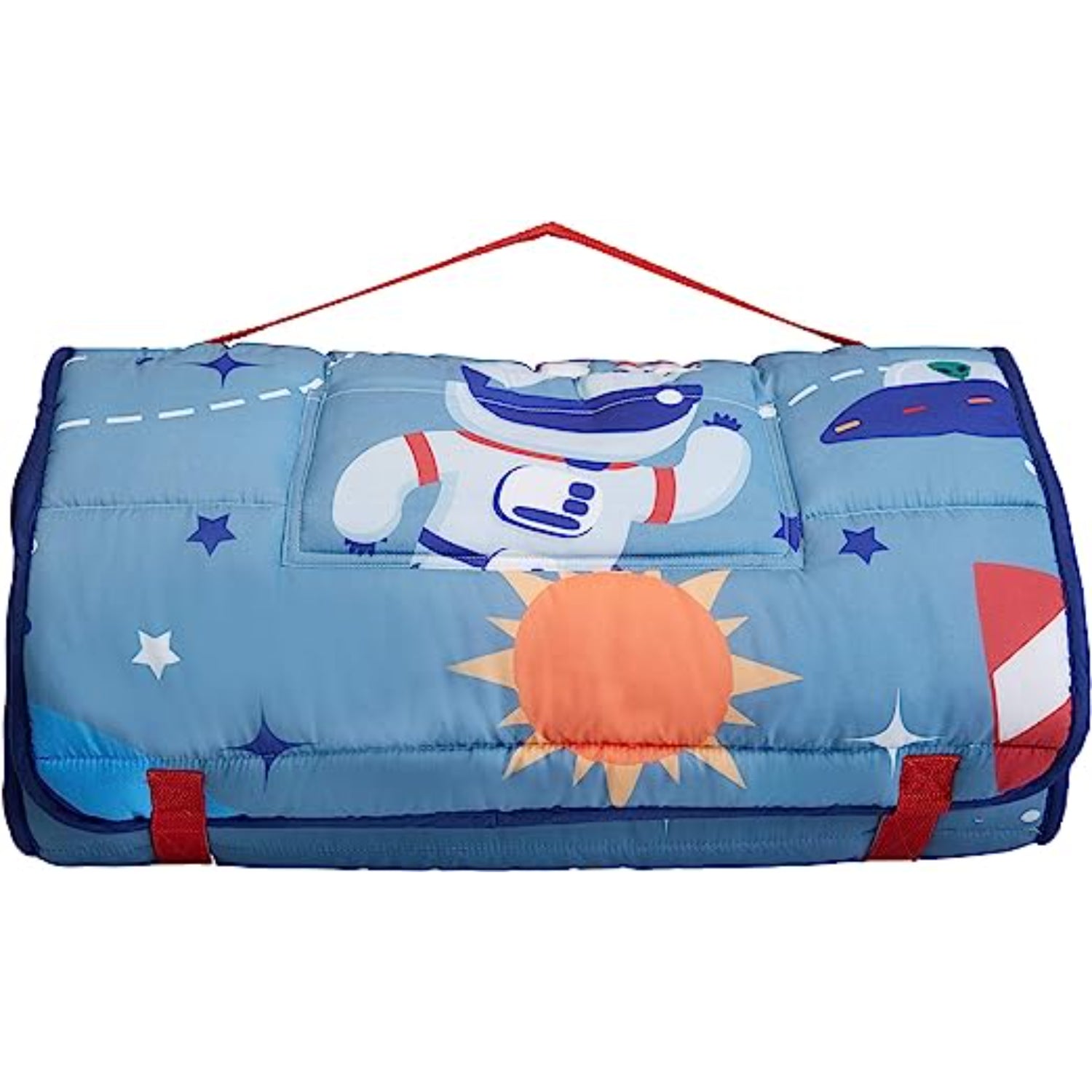 Everyday Kids Space Toddler Nap Mat with Removable Pillow