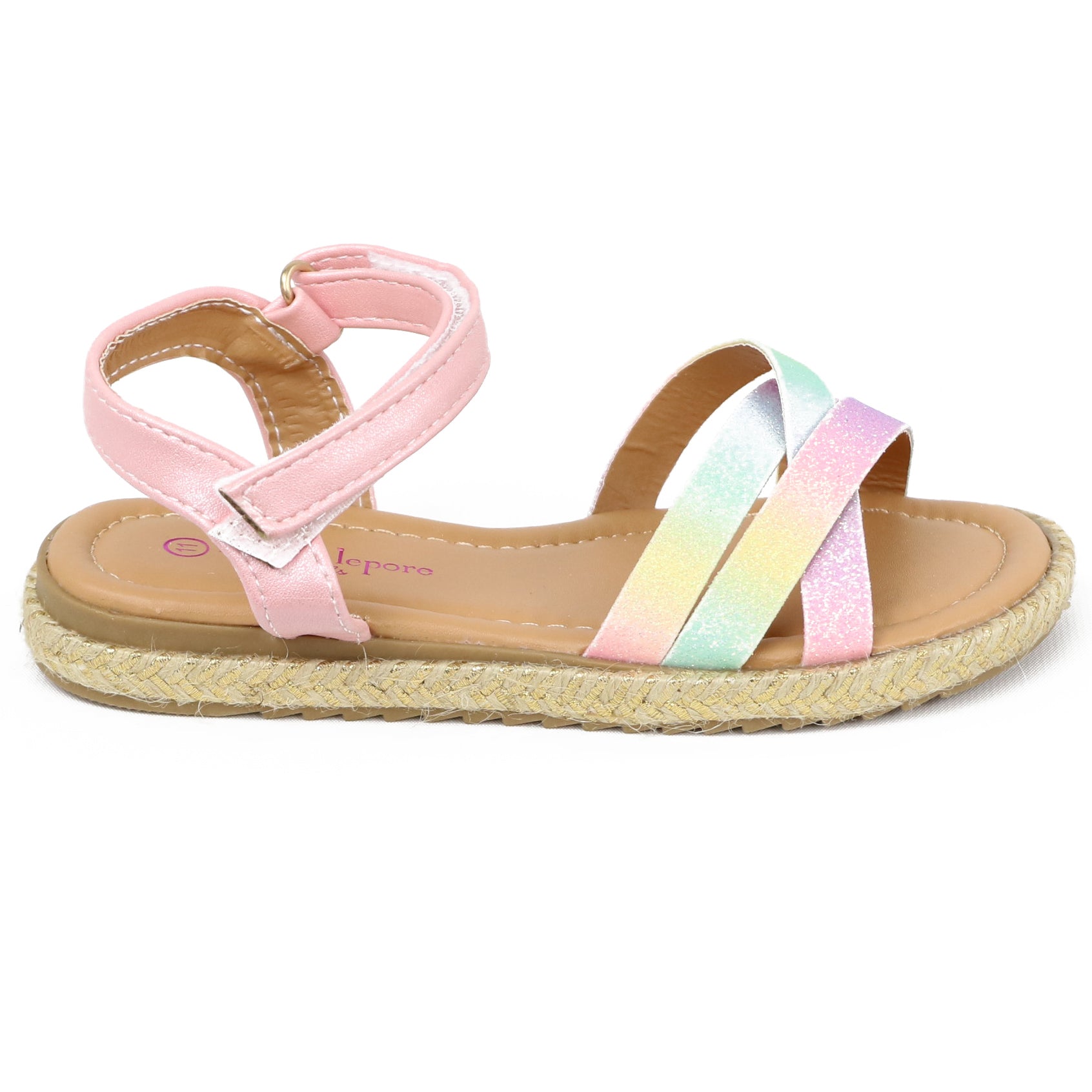 Nanette Lepore Girls Size 11-3 Open Toe Strappy Summer Espadrille Sandals (Little Kid/Big Kid)