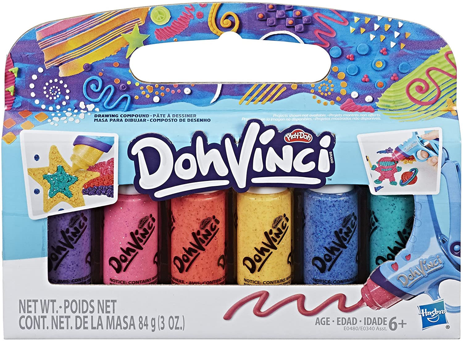 Play-Doh DohVinci 6-Pack Drawing Compound