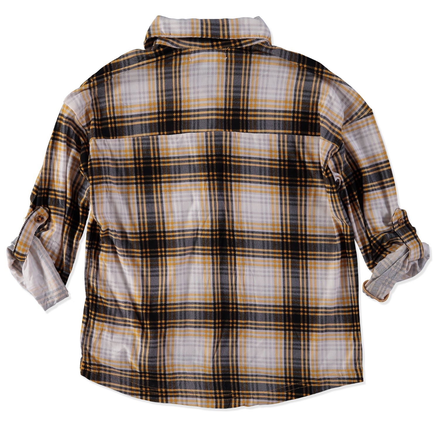 Jolie & Joy Girls 7-16 Plaid Roll Sleeve Button Up Shirt