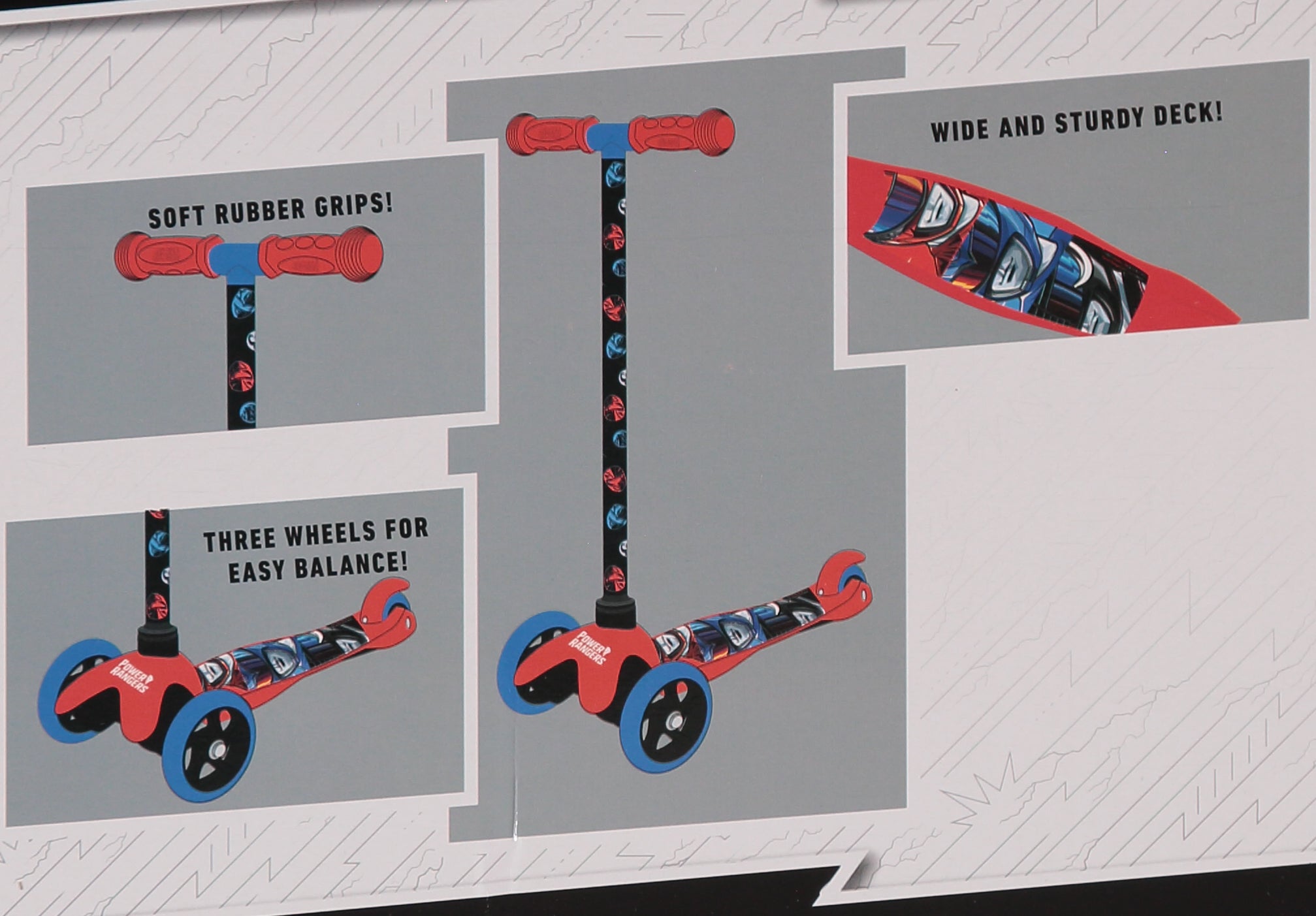 Power Rangers 3-Wheel Tilt Scooter